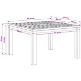  Stolić za kavu Prirodna 60 x 60,5 x 36 cm Čvrsto drvo akacije | shoptok.hr