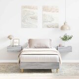 Maison Chic Posteljni okvir - Enojna postelja - Postelja za odrasle brez ležišča Siva sonoma hrast 100x200 cm-J6469, (21763010) | Shoptok.si