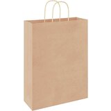  Papirnate vrećice 250 kom s ručkama smeđe 32x12x42 cm | shoptok.hr
