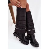 Boto women's insulated boots with beads black irvette | Eponuda.ba
