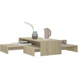  Set uklapajućih stolića boja hrasta 100 x 100 x 26,5 cm drveni | shoptok.hr