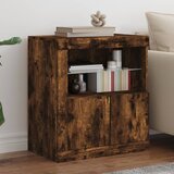  The Living Store Komoda z LED lučkami dimljen hrast 60,5x37x67 cm - Komoda, (21457066) Cene