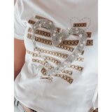 DStreet T-shirt damskie w serca MARISS biały | Shoptok.si