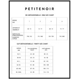 Petitenoir / Petite Noir Exclusive - prosojen črtast komplet modrčka (črna) | Shoptok.si