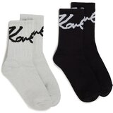 Karl Lagerfeld Nogavice črna / bela | Shoptok.si