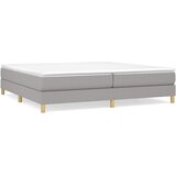  s oprugama i madracem svjetlosivi 200 x 200cm od tkanine | shoptok.hr
