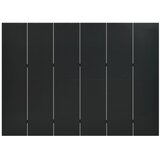 Sobna pregrada sa 6 panela crna 240 x 180 cm čelična | Shoptok.si
