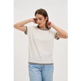 Marisse Women's T-Shirt L-Ts-4637 Off White Cene