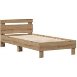 Krevetna konstrukcija Umjetnički hrast 203 x 95 x 70 cm | shoptok.hr