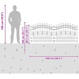  Vrtna Ograda KAMPEN 240 x 140 cm Mesh Siva | Eponuda.com