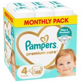 Pampers Pelene Premium Care 4, Monthly, 9-14 kg, 188/1 Cene