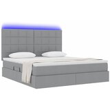 vidaXL postelja z dodatnim prostorom za shranjevanje in led osvetlitvijo, (5000106065) | Shoptok.si