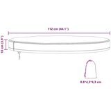  Pokrivač za Vanjski Stol Crna 112 x 112 x 10 cm 600D tkanina | shoptok.hr