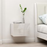 Furnova Nočne omarice 2 kosa visok sijaj bele 40x30x30 cm iverna plošča, (21927360) | Shoptok.si