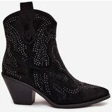 Boto Insulated Women's Cowboy Ankle Boots With Decoration Black Lelira | ePonuda.com
