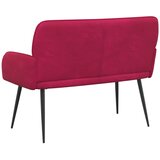  Dvosjed s metalnim nogama 2-sjedalo Vinska crvena Baršun | shoptok.hr