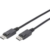 Digitus DisplayPort priključni kabel DisplayPort utikač, DisplayPort utikač 2.00 m crna DB-340100-020-S okrugli, dvostruko zaštićen DisplayPort kabel Cijene