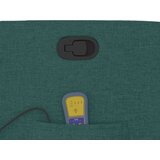 vidaXL Masažni naslanjač temno zeleno blago | Shoptok.si