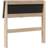  Tapecirani uzglavlje Sivo-smeđa 80 cm Čvrsto borovo drvo | shoptok.hr