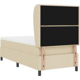  s opruga kutije s madracem Krema 100 x 200 cm tkanina | shoptok.hr