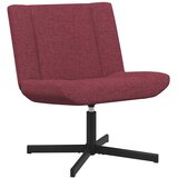  Stolica na kotačiće Vinska crvena 63 x 75 x 76 cm tkanina | shoptok.hr