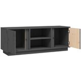 TV ormarić sivi 110 x 35 x 40 5 cm od masivne borovine | shoptok.hr