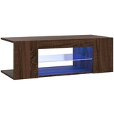Maison Chic TV omarica - TV stojalo - Televizijska omarica z LED lučkami rjav hrast 90x39x30 cm, (21701249) Cene