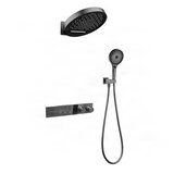 ELITE EDITION Podometni tuš set BSC1305 z digitalnim prikazom temperature in brušeno rožnato zlato obdelavo | Shoptok.si