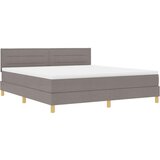  Postelja z vzmetnico in LED taupe 180x200 cm tkanina, (22083568) | Shoptok.si