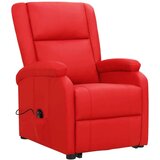  Fotelja na podizanje od umjetne kože crvena | shoptok.hr