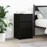  Noćni ormarići s 3 ladice 2 kom crni 39x35x65 cm | shoptok.hr