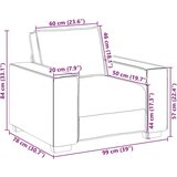 SOFA fotelja tamnozelena 60 cm tkanina - Tamnozelena 60 cm | shoptok.hr