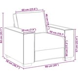 SOFA Kavč s foteljem temno zelen 60 cm blago, (5000137994) | Shoptok.si