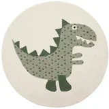 Zeleni ručno rađen dječji tepih od mješavine vune ø120 cm Theo DIno –