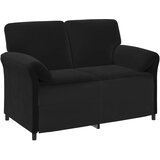 SOFA za dvije osobe Crna 138 x 83 x 95 cm Baršun | shoptok.hr