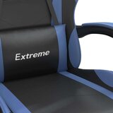 vidaXL Vrtljiv gaming stol črno in modro umetno usnje, (21377115) | Shoptok.si