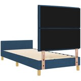  Krevetna konstrukcija s uzglavljem Plava 90 x 200 cm tkanina | shoptok.hr