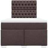  Krevet box spring s madracem tamnosmeđi 120 x 190 cm od tkanine | shoptok.hr
