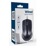 Gembird MUS-4B-01L optički miš 800-1200Dpi 4-button black 99mm usb kabl 18m Cene