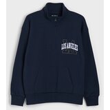 Sinsay Dreserica half-zip s natpisom Los Angeles | shoptok.hr