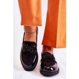 S. BARSKI Women's Brogues Lacquered With A Bow Black Laurent | shoptok.hr
