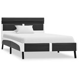  Okvir za krevet od umjetne kože s LED svjetlom sivi 90 x 200 cm | Eponuda.com