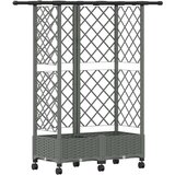  Povišeni krevet s mrežom i krovom Svjetlosiva 124 x 40 x 127 cm | shoptok.hr