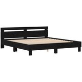  Krevetna konstrukcija Crni hrast 180 x 200 cm Konstruirano drvo | shoptok.hr