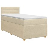  Boxspring krevet s madracem Krem 90 x 200 cm Tkanina - Krem 90 x 200 cm Dizajn linija | shoptok.hr