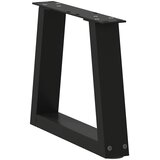  Noge za klub stolić V-oblika 2 kom Crne 40 x (30-31,3) cm Čelik | shoptok.hr