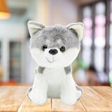 Plišana igračka vuk 20cm - sivo/bijeli | shoptok.hr