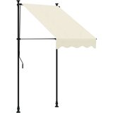  Tenda na uvlačenje krem 100 x 150 cm od tkanine i čelika | shoptok.hr