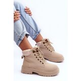 Boto Women's Suede Trapper Boots Light Beige Jette | shoptok.hr