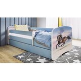 MID.YOU Dječji krevet Dreamy trkaći konj 160x80 sa madracem s ladicom Plava | shoptok.hr